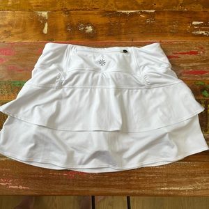 Athleta white tennis skirt